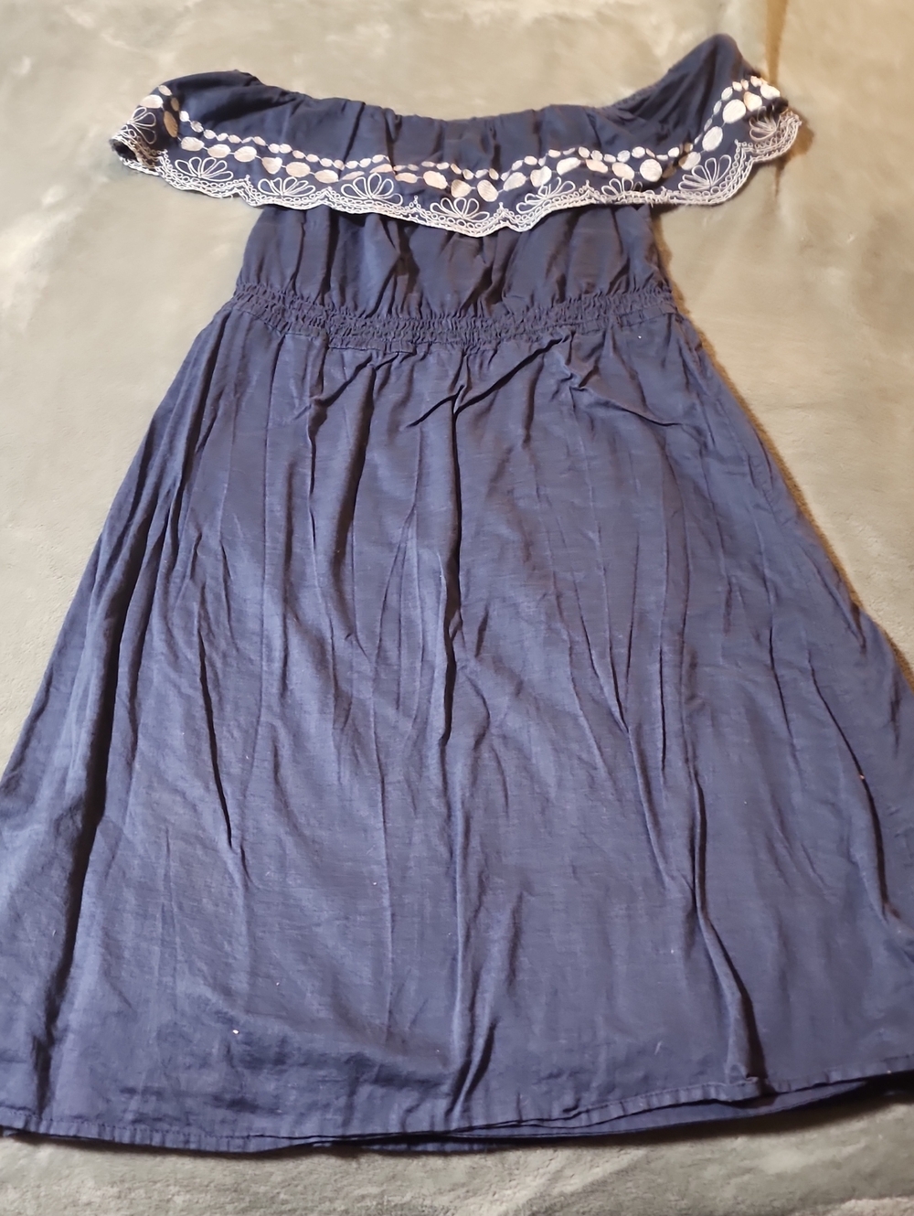Calypso St. Barth Navy Blue Top with Teal Label